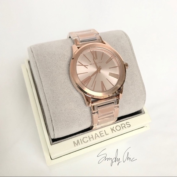 NWT authentic MK Hartman rose gold tone watch - Picture 2 of 6